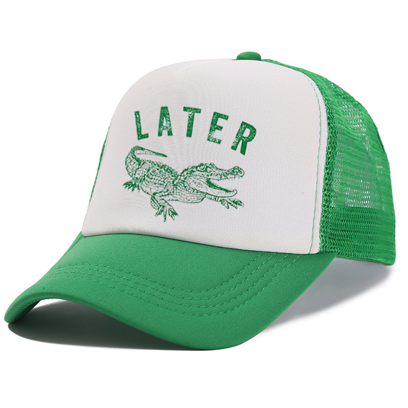 Later Alligator Embroidered Trucker Hat product details