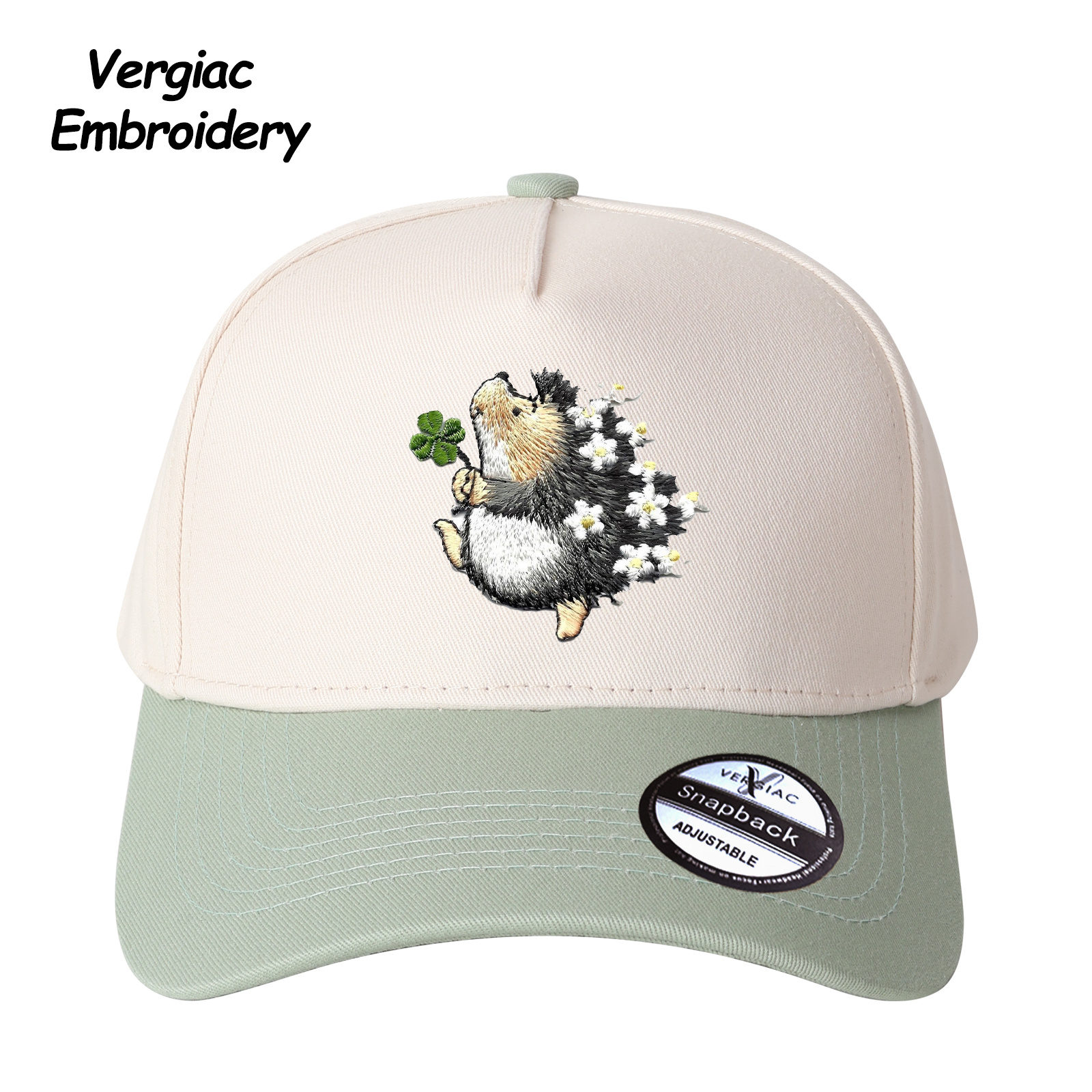 Hedgehog Embroidered Trucker Hat product details