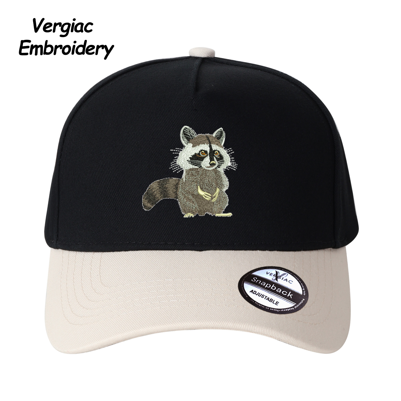 Raccoon Embroidered Trucker Hat product details