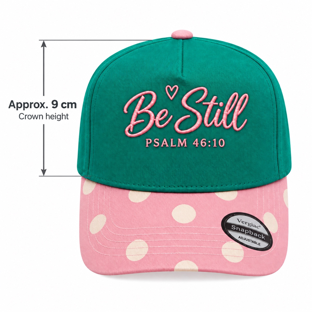 Be Still Psalm 46:10 5-Panel Trucker Hat product details