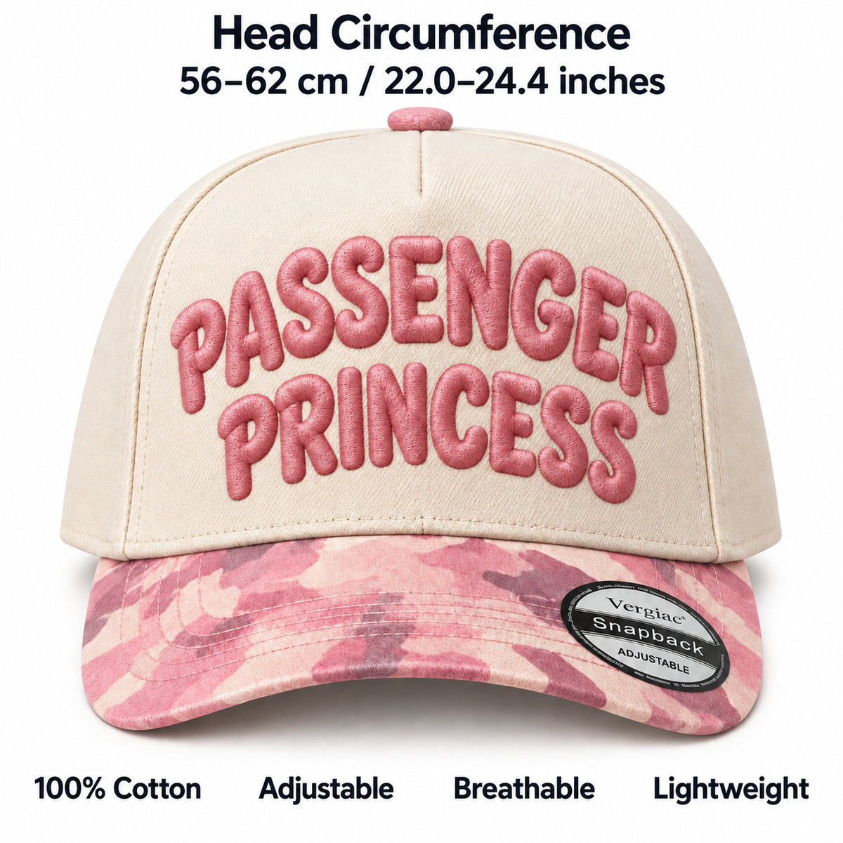Passenger Princess Rounded 5-Panel Trucker Hat product details
