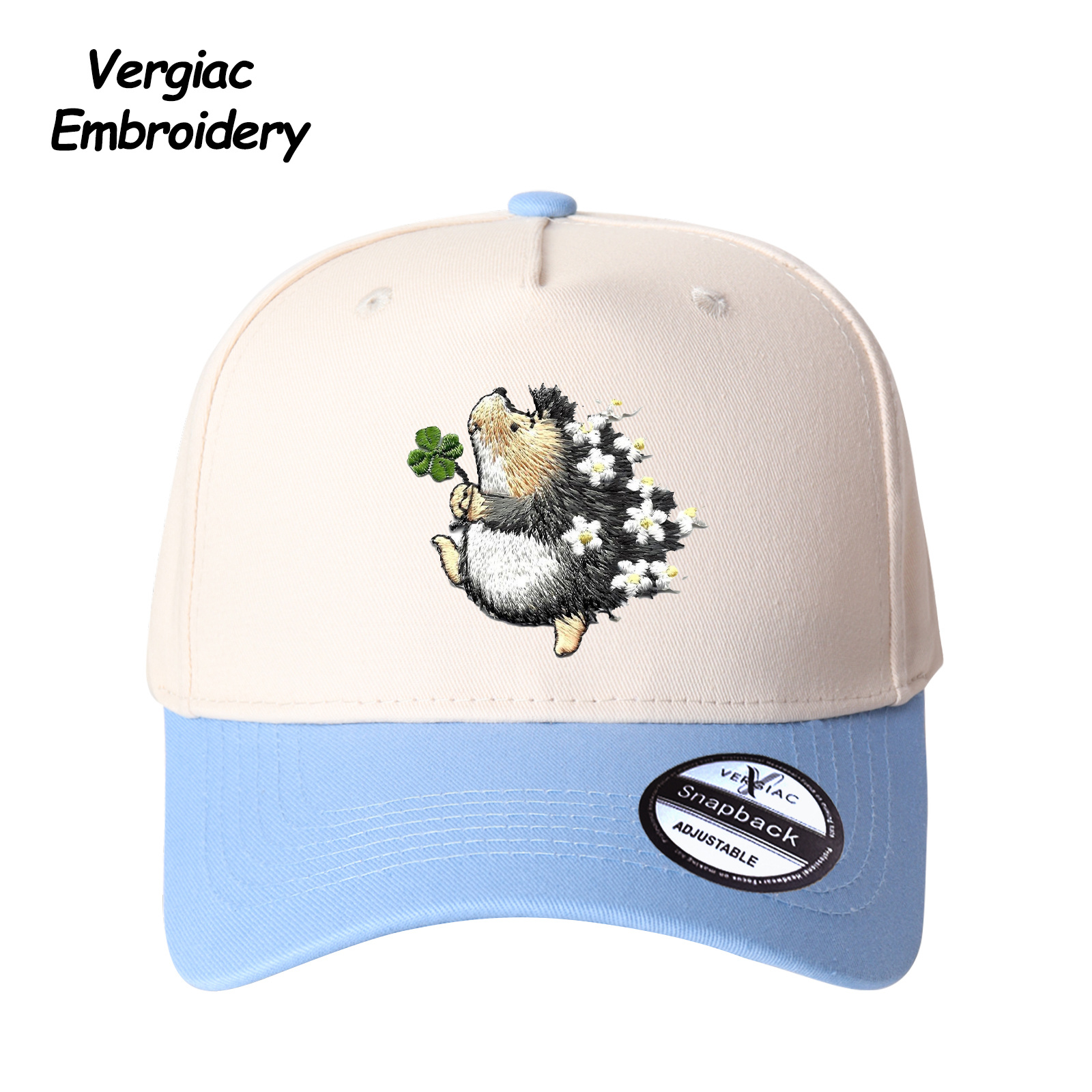 Hedgehog Embroidered Trucker Hat product details