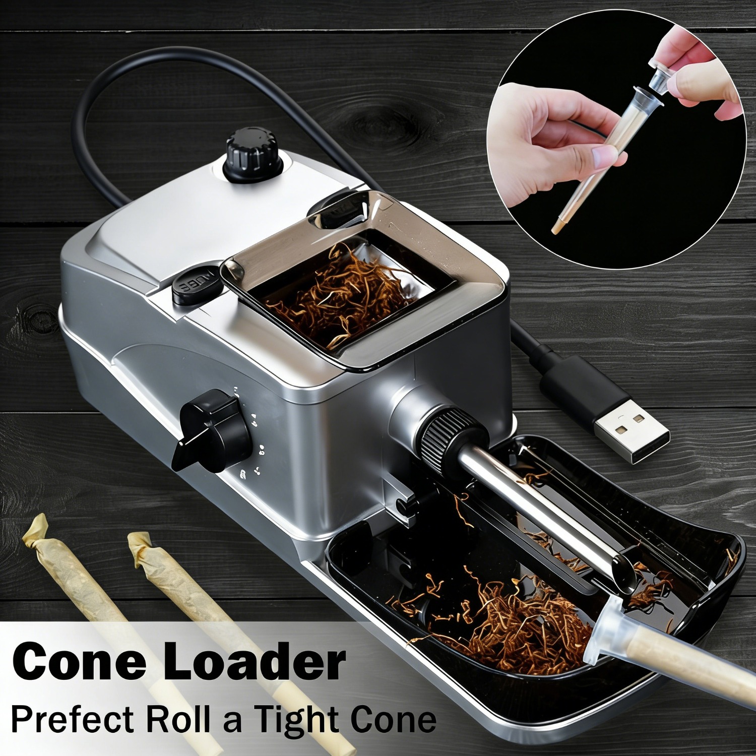 cigarette machine manufacturers near texas 1 Pcs Pre Roll Machine, Electric Cigarette Roller Automatic Tobacco Cone  Maker
