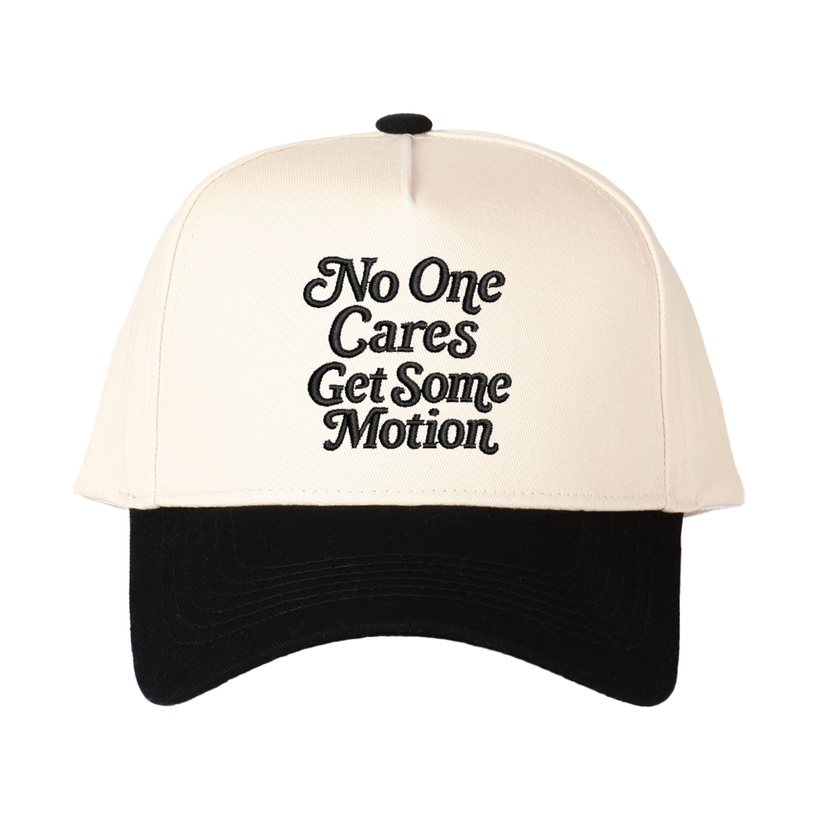 No One Cares Get Some Metion Embroidered Trucker Hat product details