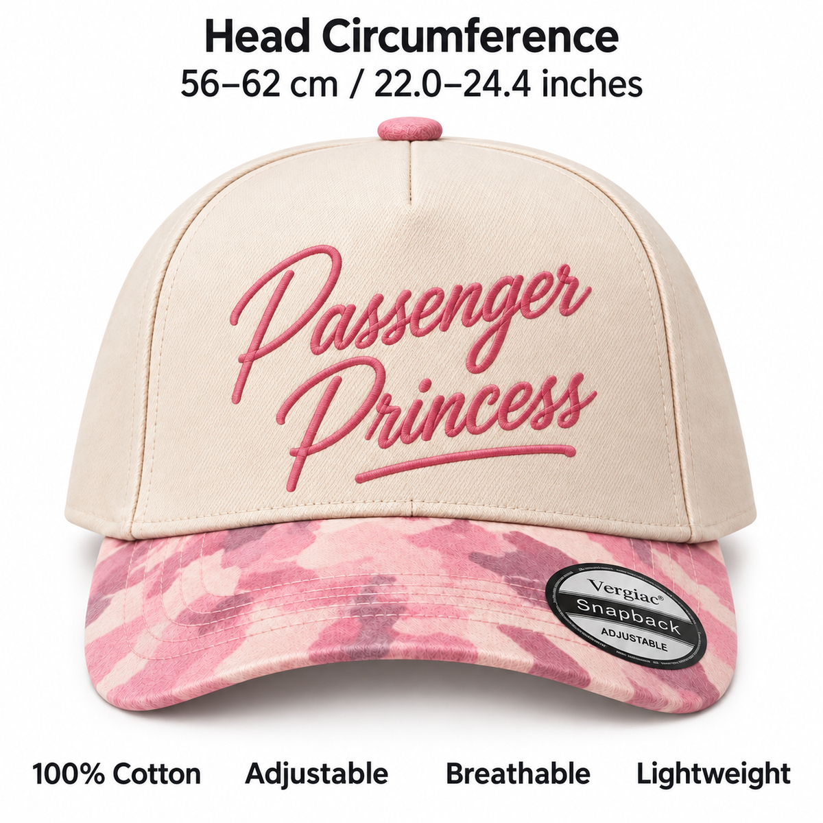 Passenger Princess 5-Panel Trucker Hat product details