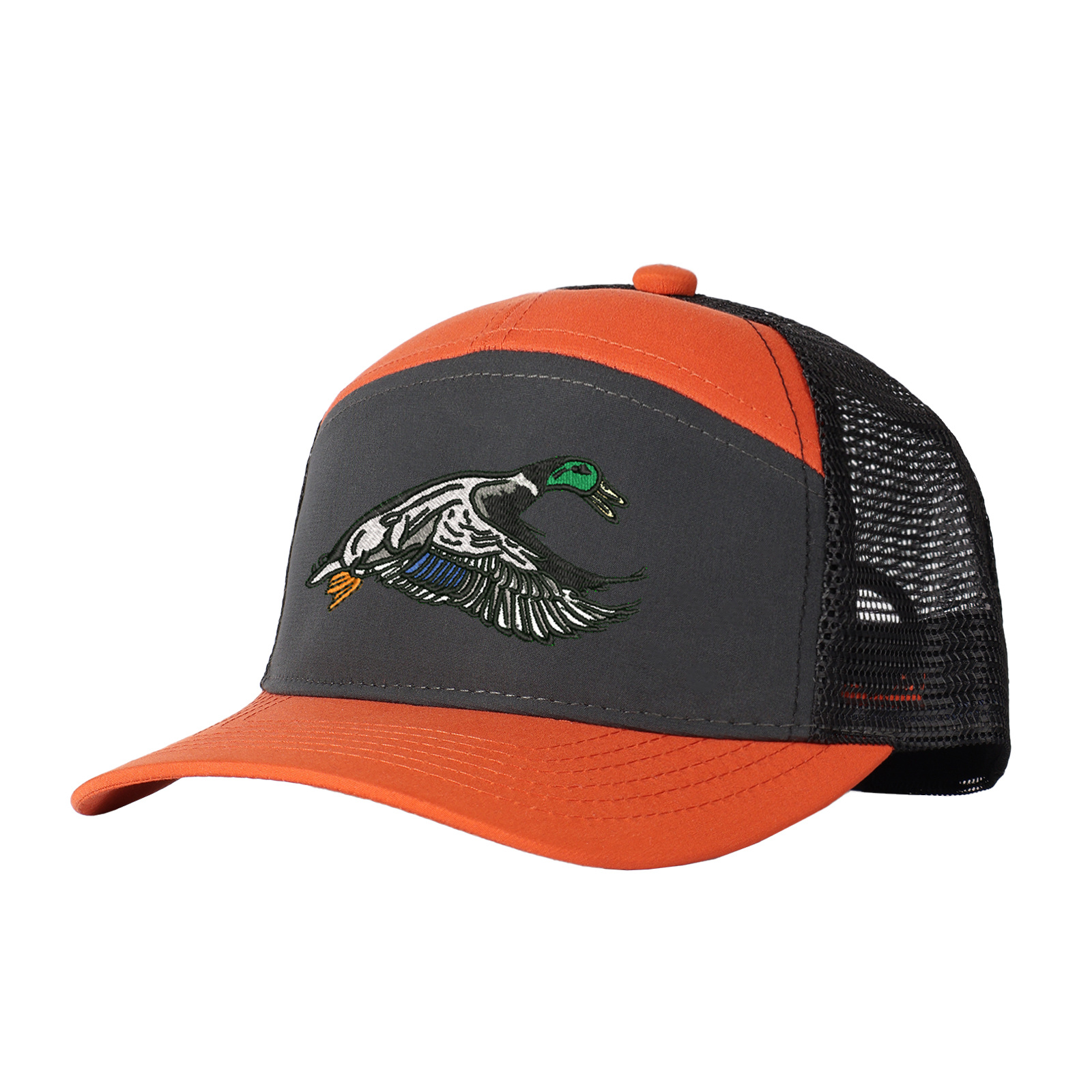 Mallard Duck Embroidered Trucker Hat product details