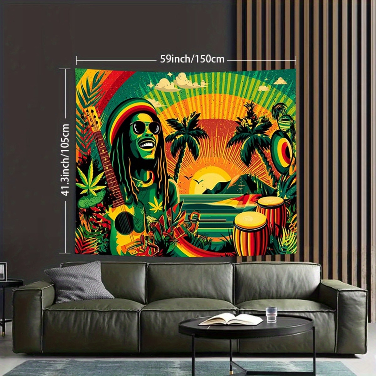 Plane Reggae Music Culture Super Large Size Backdrop Banner Party Banner Backdrop Studio Wall Decoration For Living Room, Bedroom,Birthday Anniversary_voghion.com