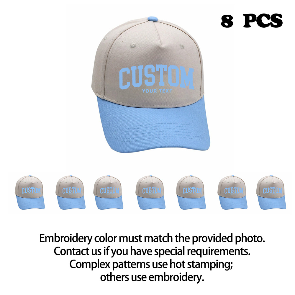 Custom Embroidered Trucker Hats (8-pack) product details