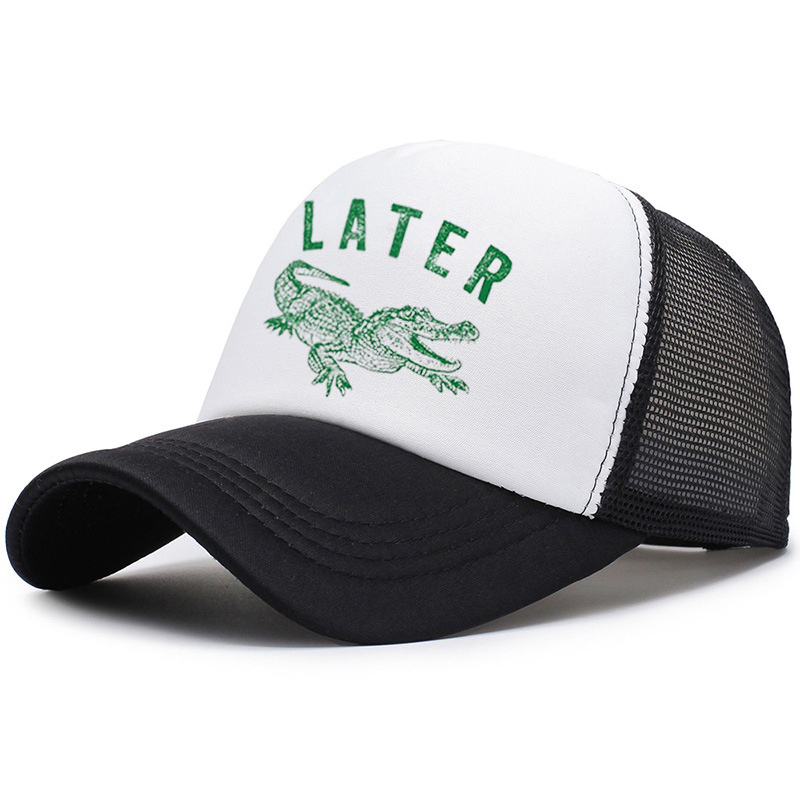 Later Alligator Embroidered Trucker Hat product details