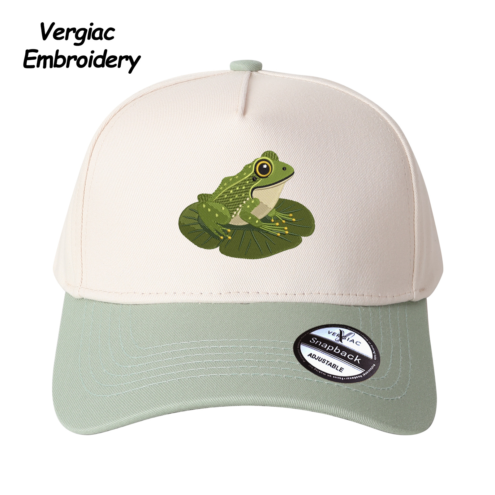 Frog Embroidered Trucker Hat product details