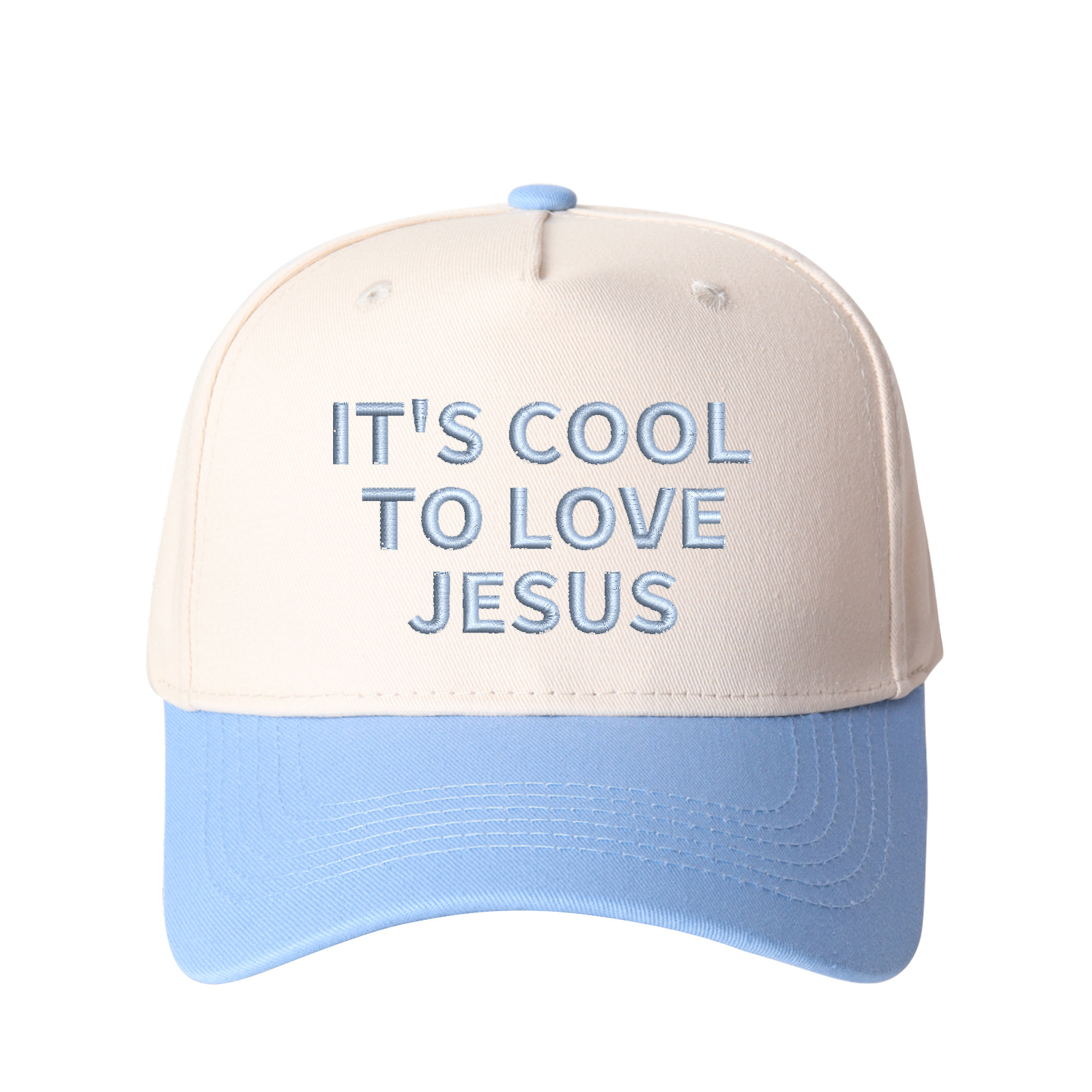 It's Cool To Love Jesus Embroidered Trucker Hat product details