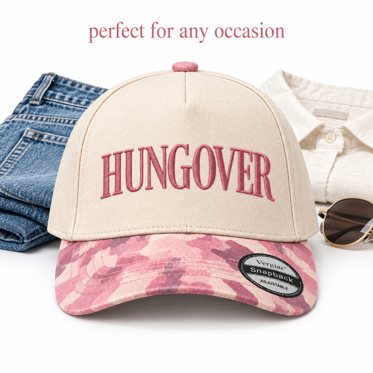 Hungover 5-Panel Trucker Hat product details