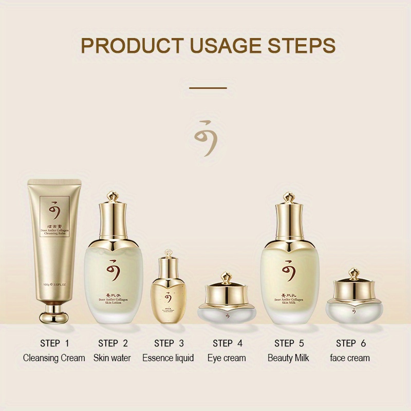 Women's Care 8pcs Set Includes Cleanser, Toner, Lotion, Cream, Eye Cream Infused Collagen Acetyl Hexapeptide -8-_voghion.com