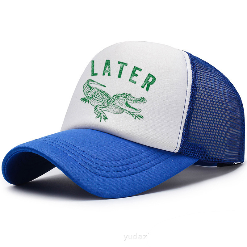 Later Alligator Embroidered Trucker Hat product details