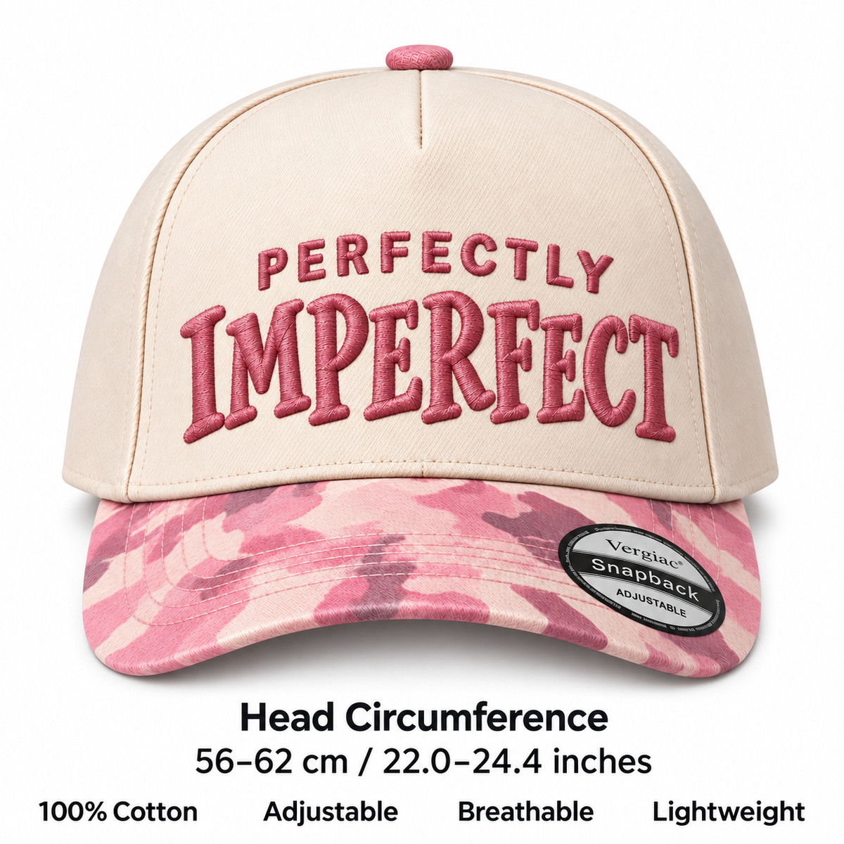 Perfectly Imperfect Vintage 5-Panel Trucker Hat product details