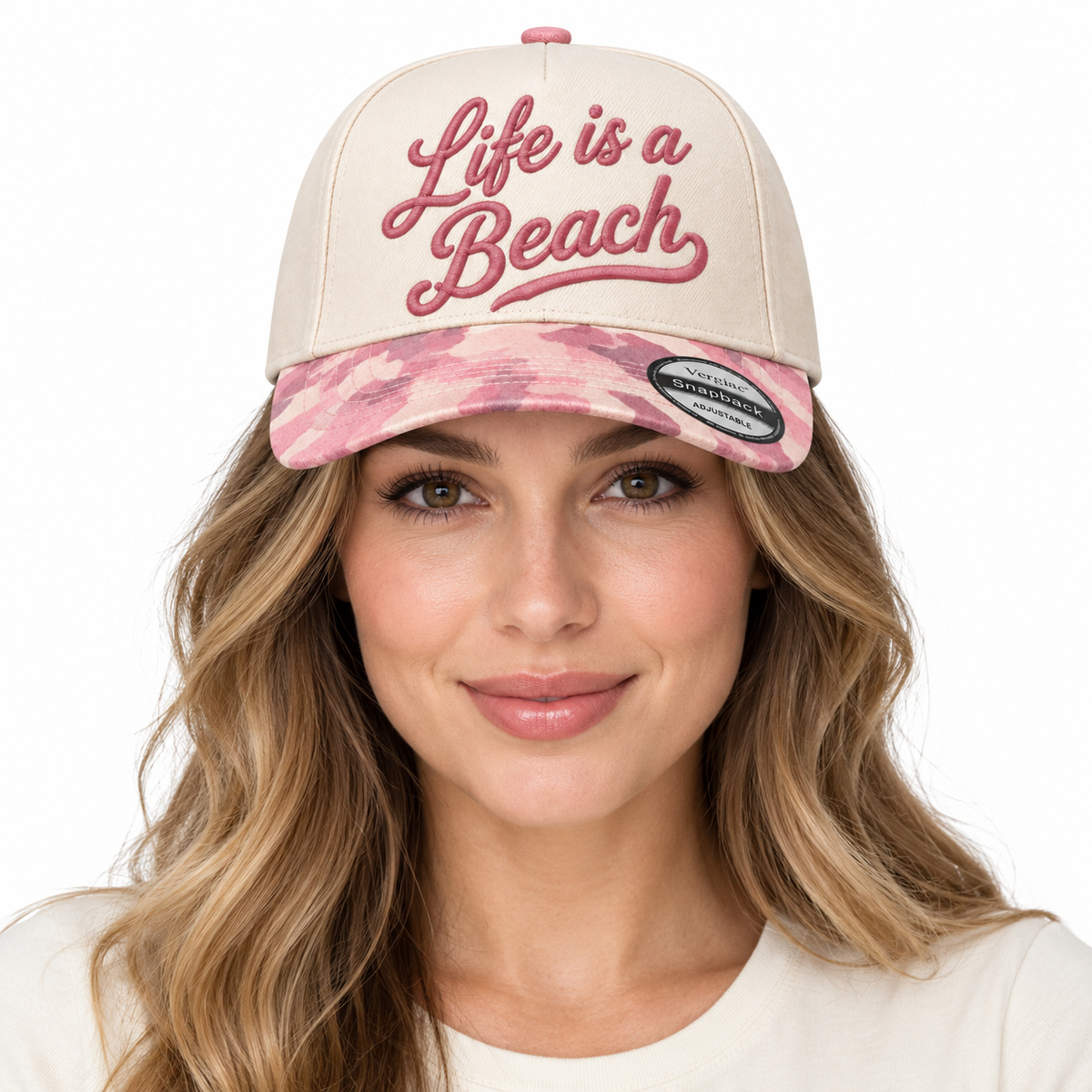 Life Is A Beach 5-Panel Trucker Hat product details