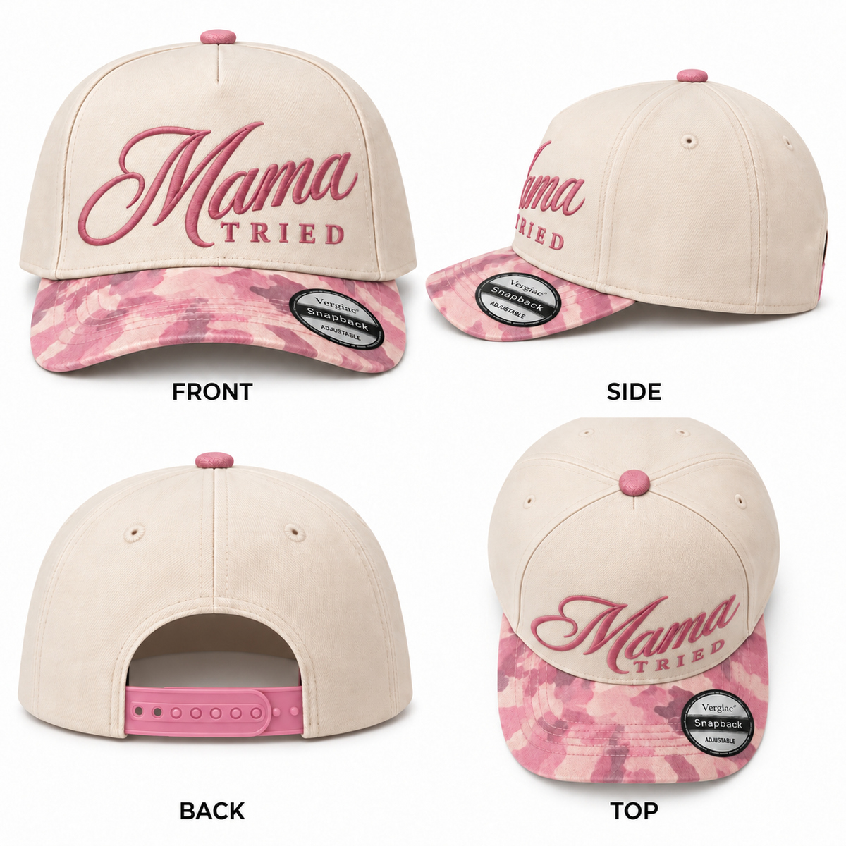 Mama Tried 5-Panel Trucker Hat product details