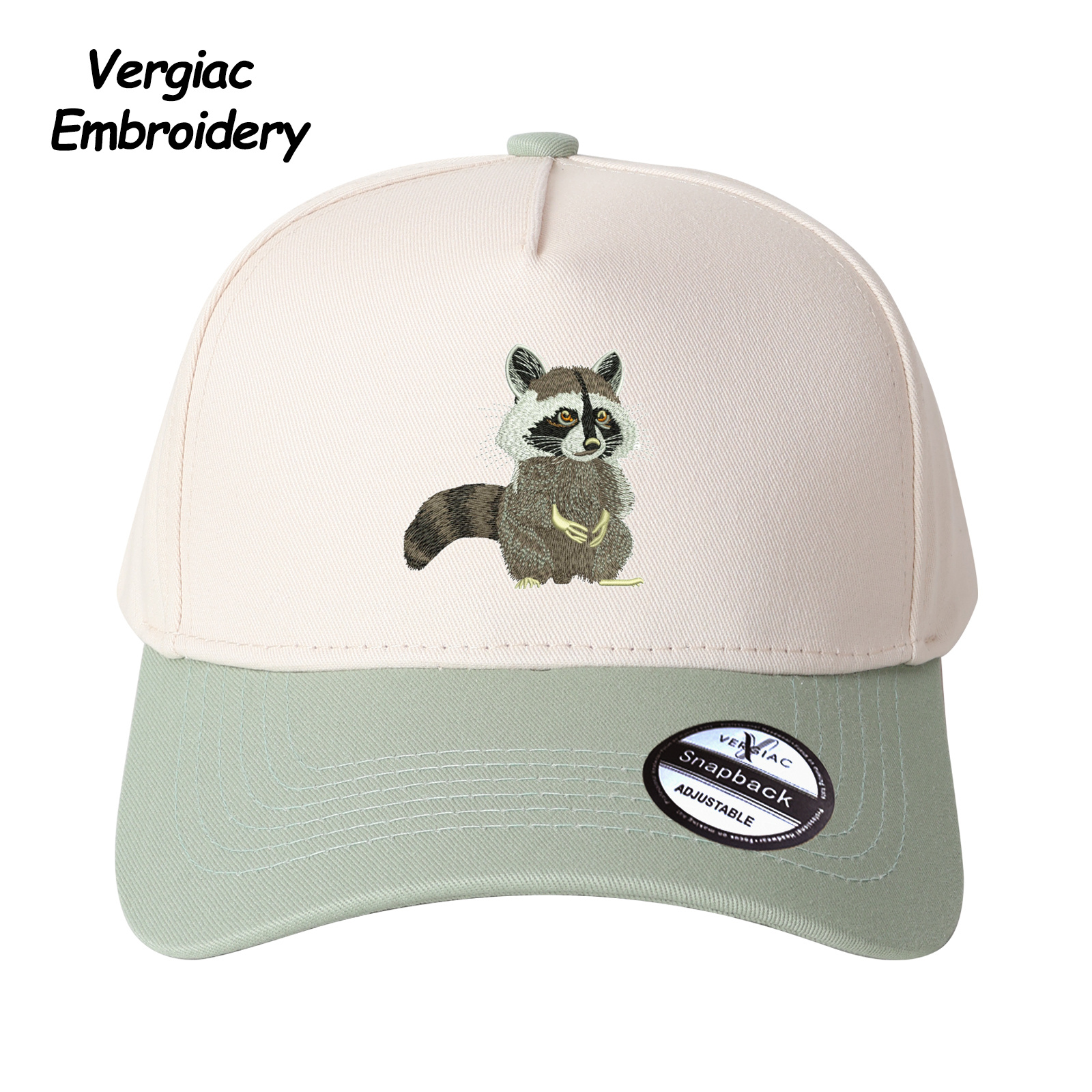 Raccoon Embroidered Trucker Hat product details