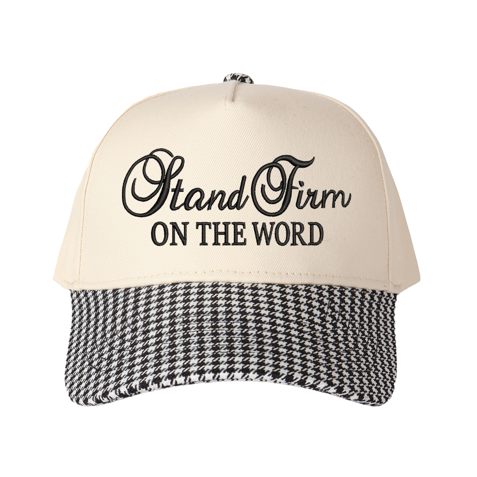 Stand Firm On The Word Embroidered Trucker Hat product details