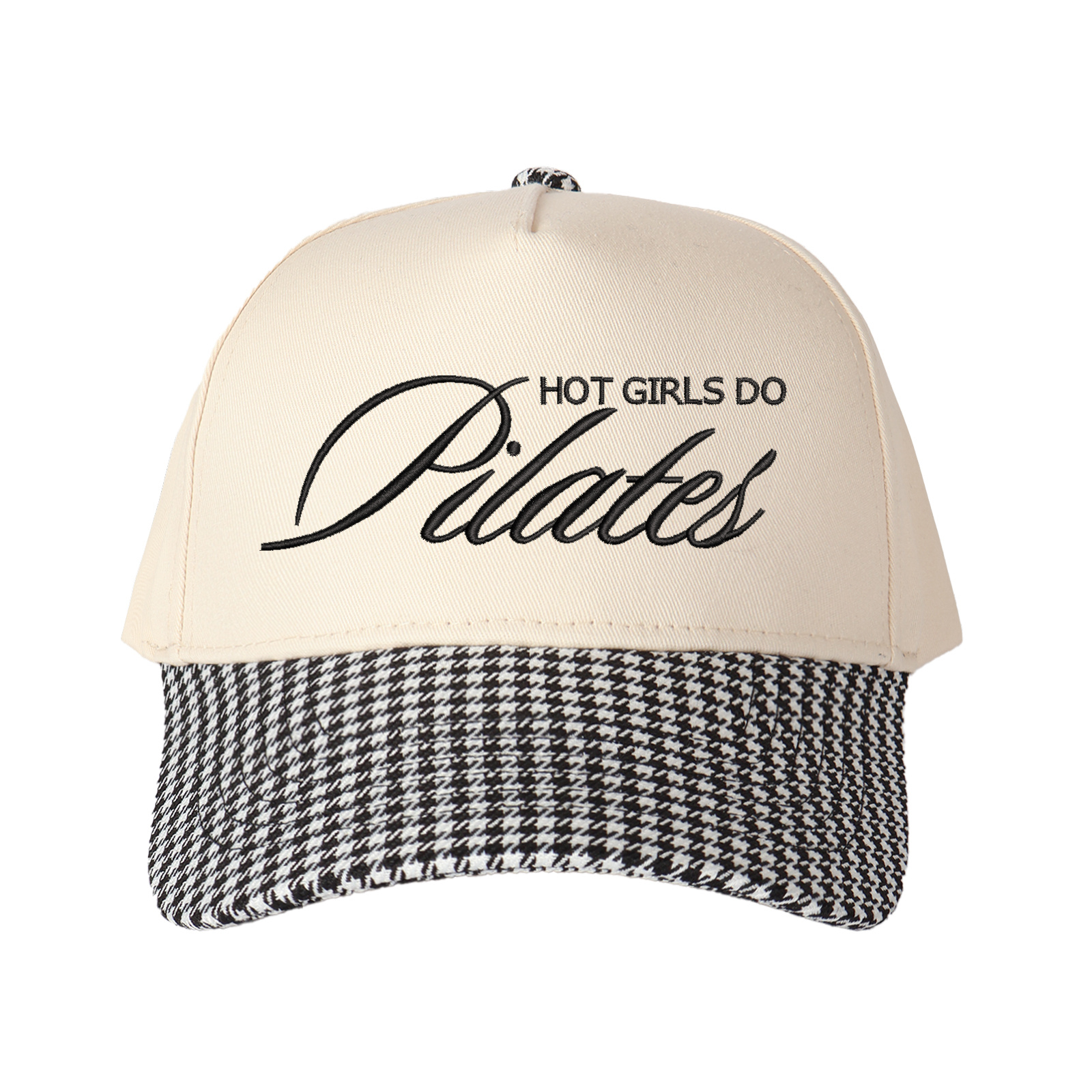 Hot Girls Do Pilates Embroidered Trucker Hat product details