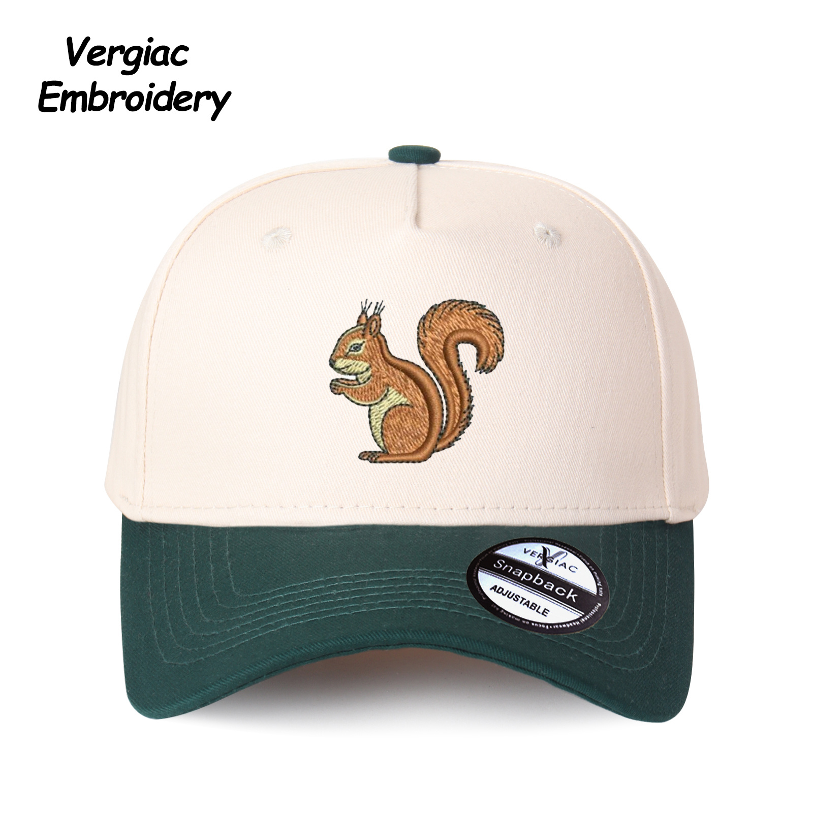 Squirrel Embroidered Trucker Hat product details