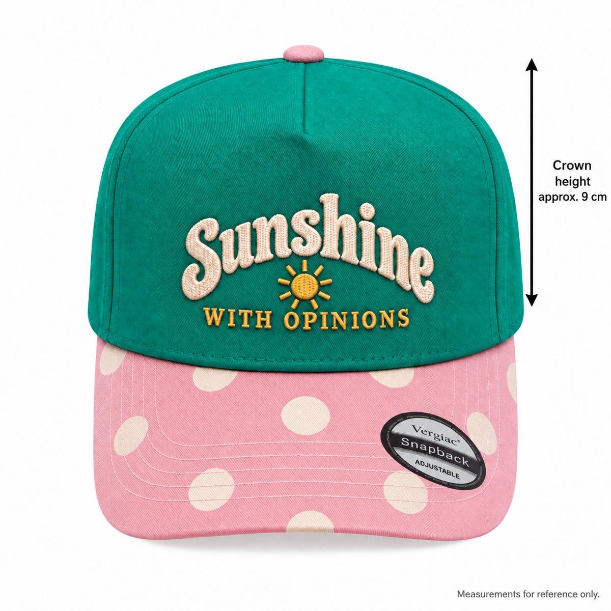 Sunshine With Opinions 5-Panel Trucker Hat product details