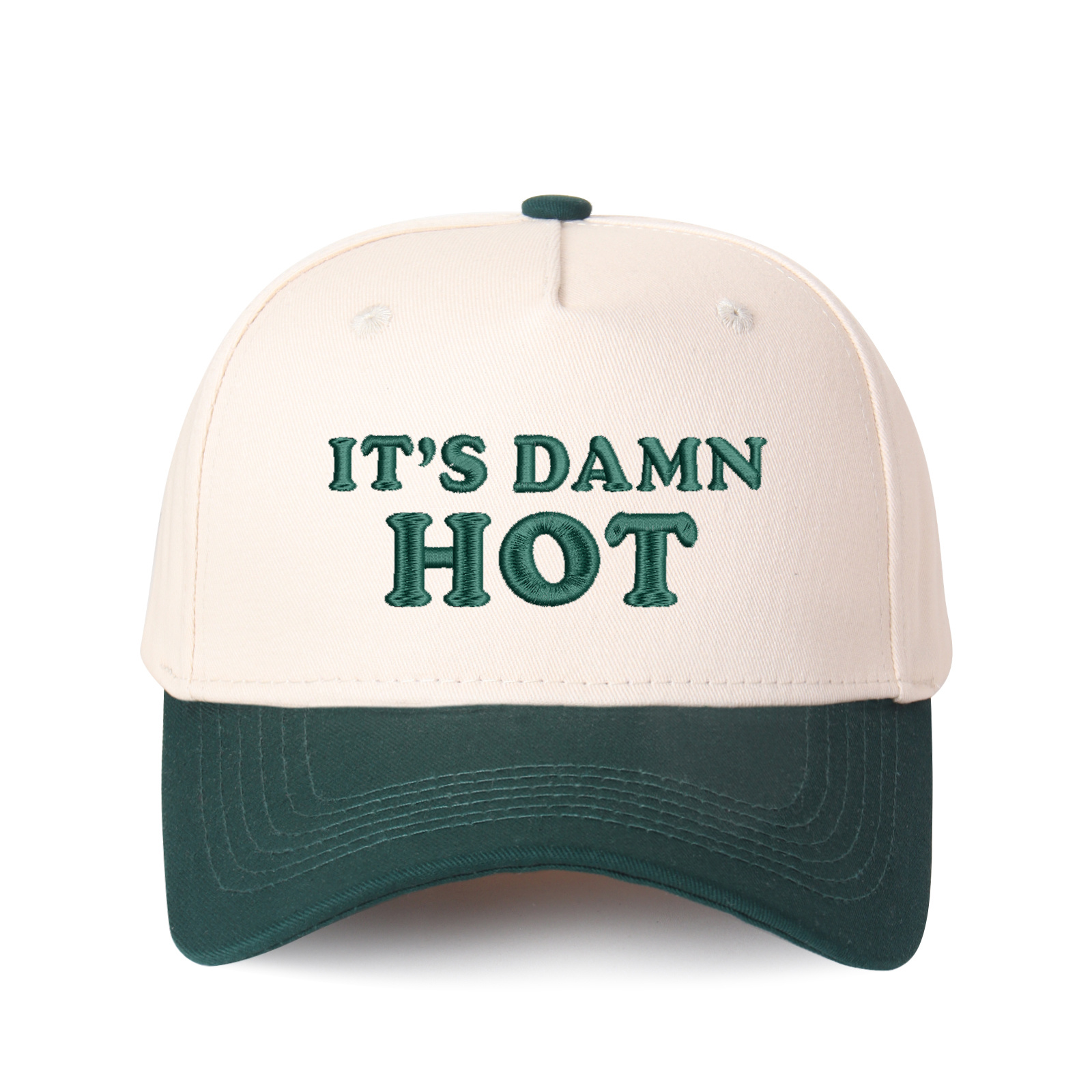 It's Damn Hot Embroidered Trucker Hat product details