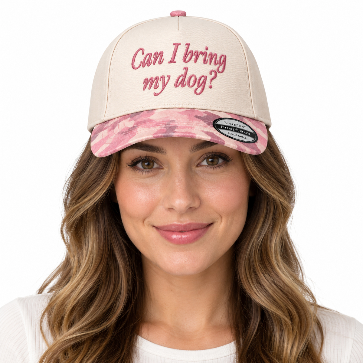 Can I Bring My Dog Pet-themed 5-Panel Trucker Hat product details