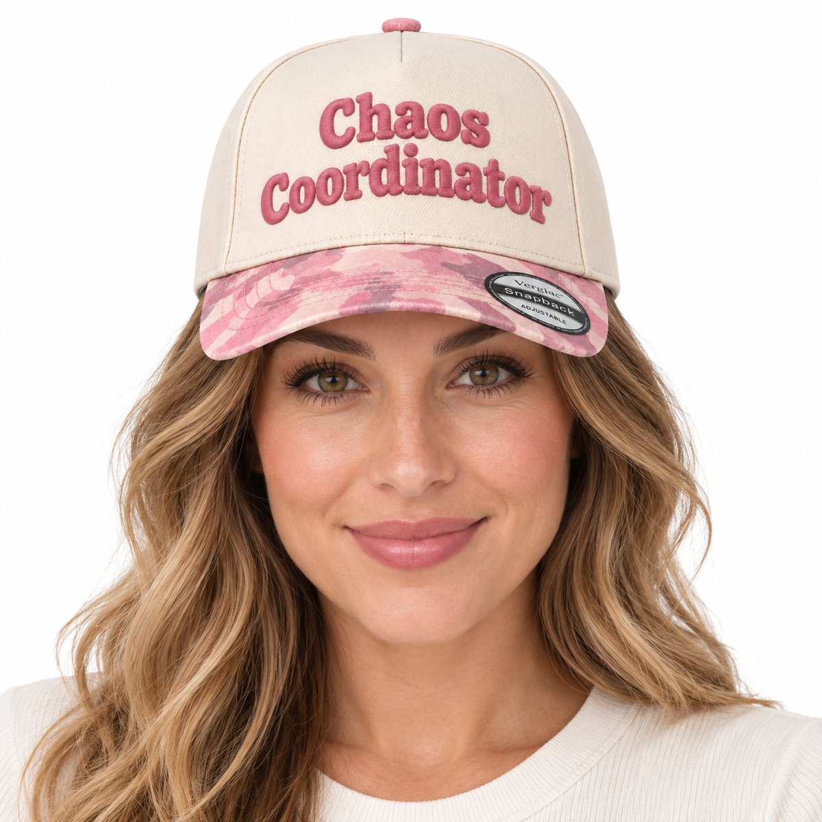 Chaos Coordinator Rounded 5-Panel Trucker Hat product details