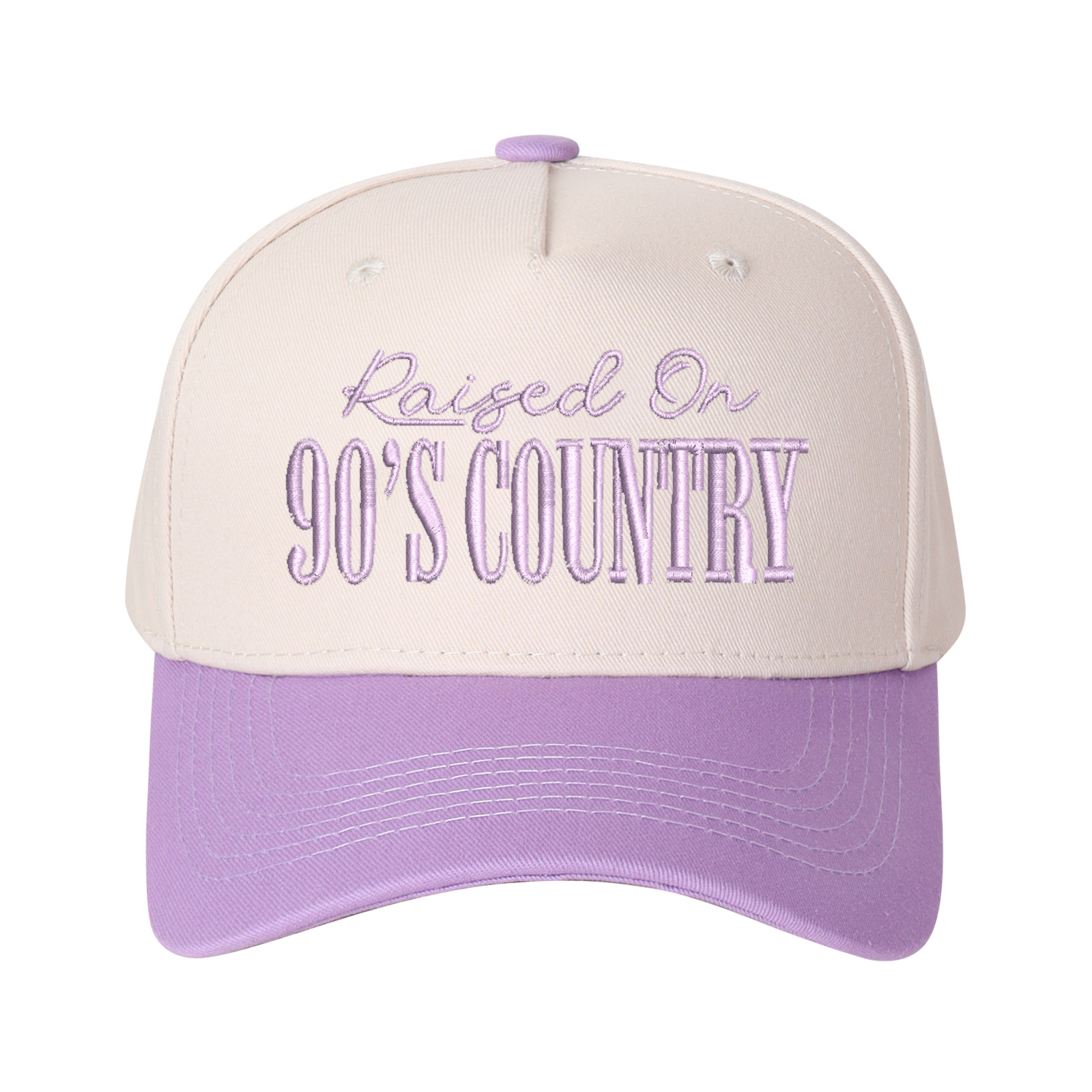 Raised On 90's Country Embroidered Trucker Hat product details