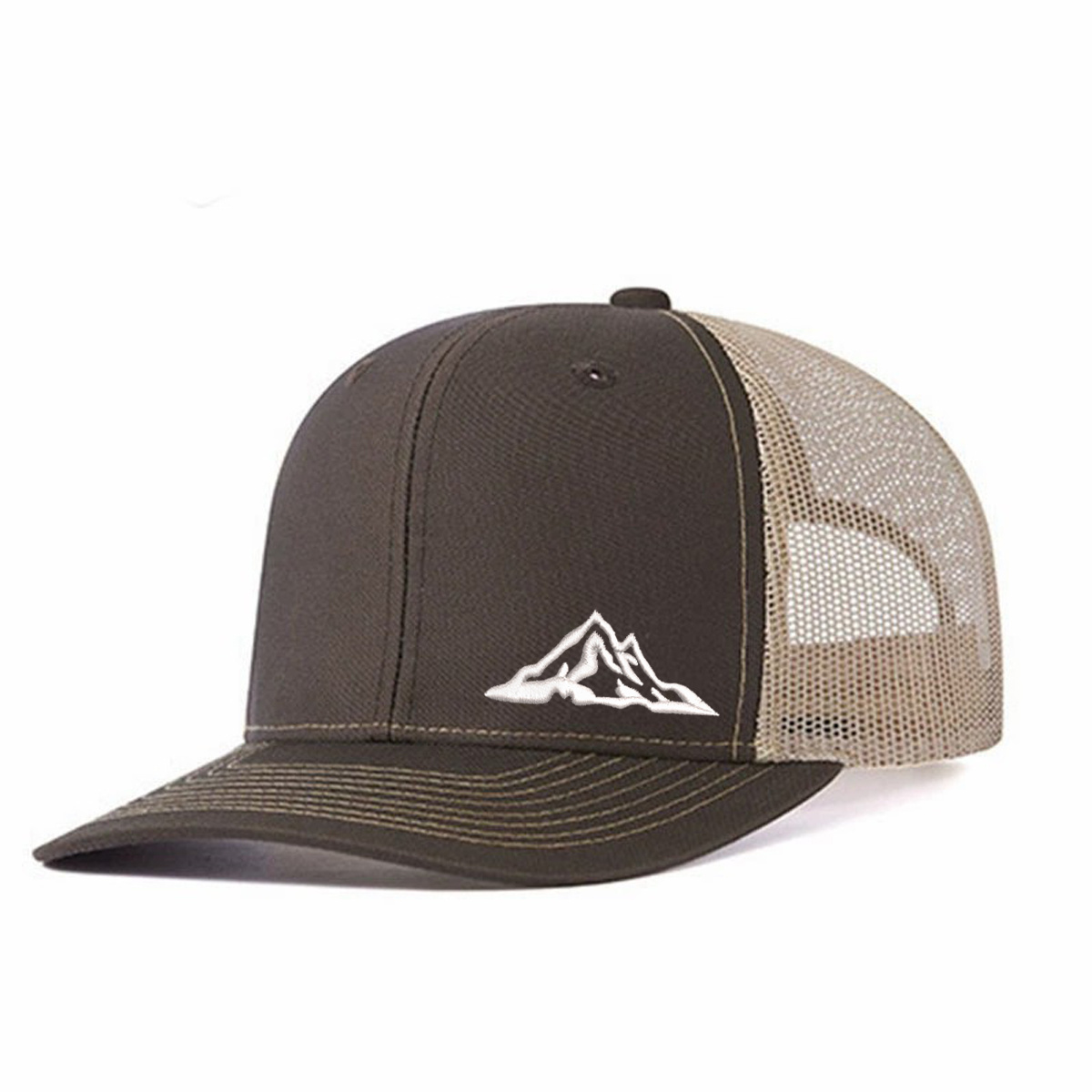 Snowy Mountain Embroidered Trucker Hat / Mesh Cap product details