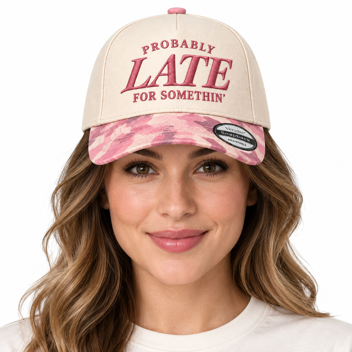 Probably Late For Somethin 5-Panel Trucker Hat product details