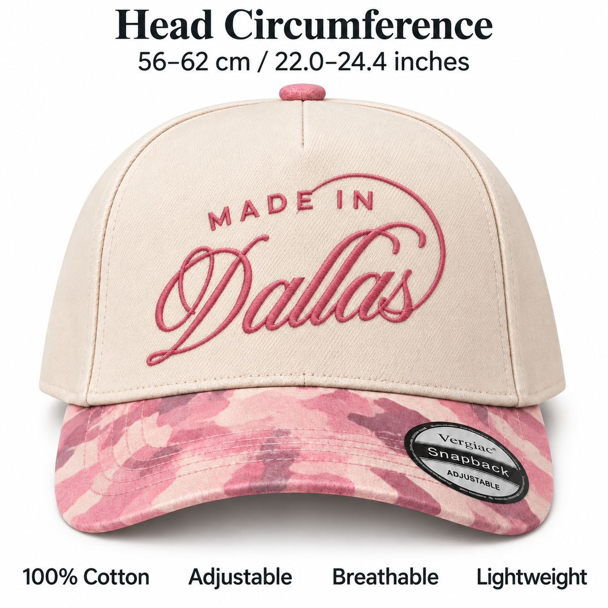 Made In Dallas 5-Panel Trucker Hat product details