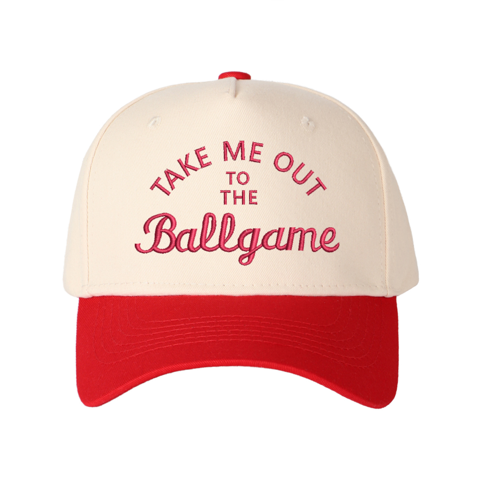 Take Me Out To The Ballgame Embroidered Trucker Hat product details