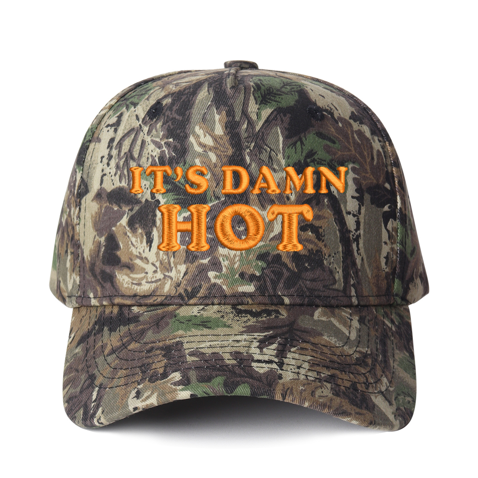 It's Damn Hot Embroidered Trucker Hat product details