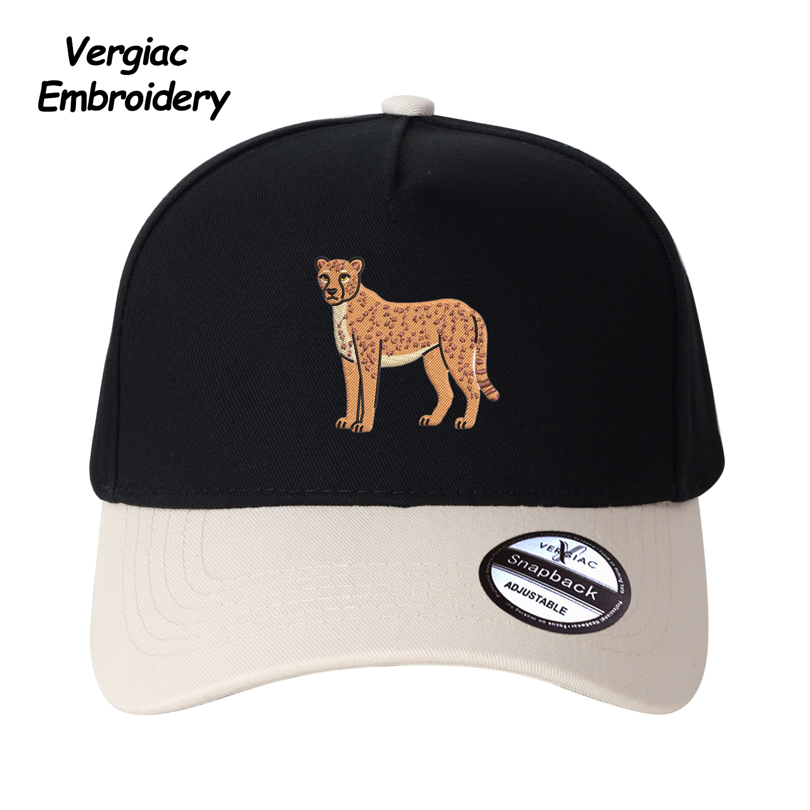 Cheetah Embroidered Trucker Hat product details