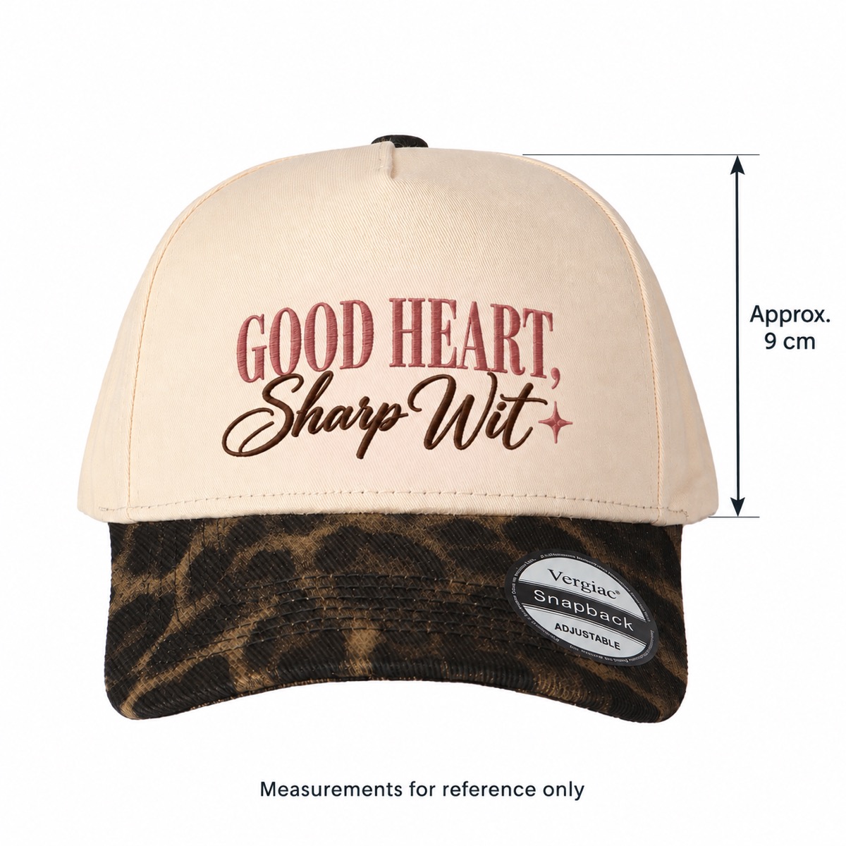 Good Heart, Sharp Wit 5-Panel Trucker Hat product details