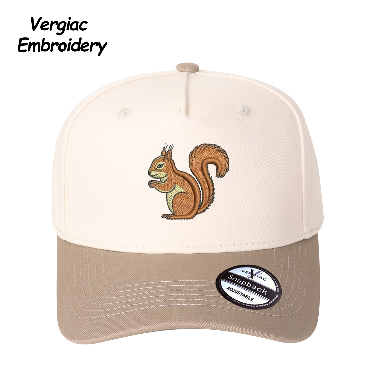 Squirrel Embroidered Trucker Hat product details