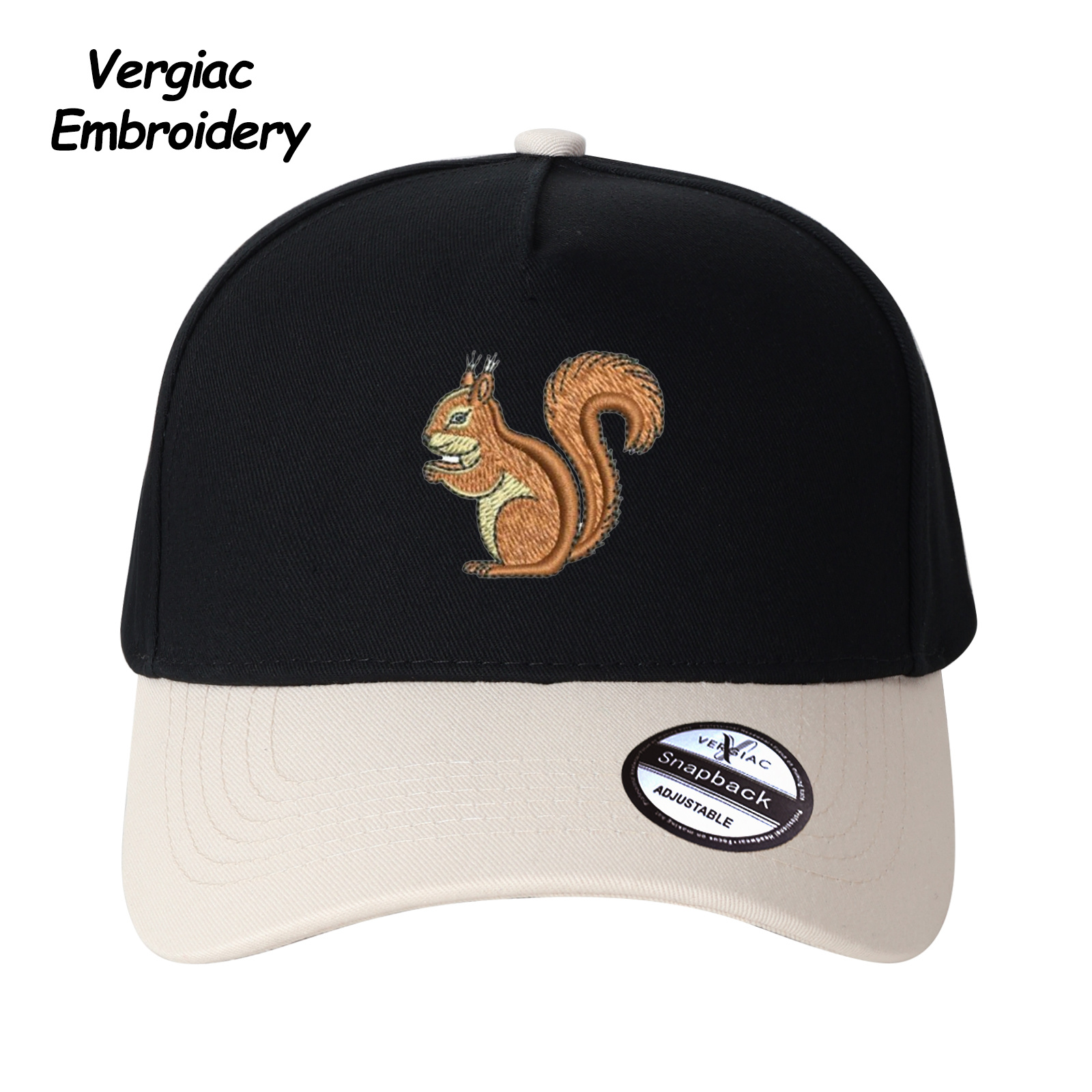 Squirrel Embroidered Trucker Hat product details