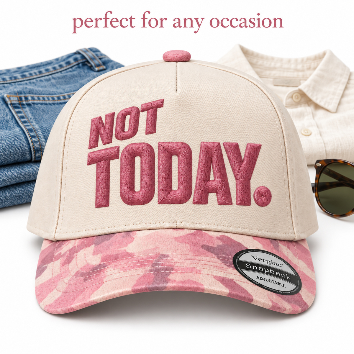 Not Today 5-Panel Trucker Hat product details