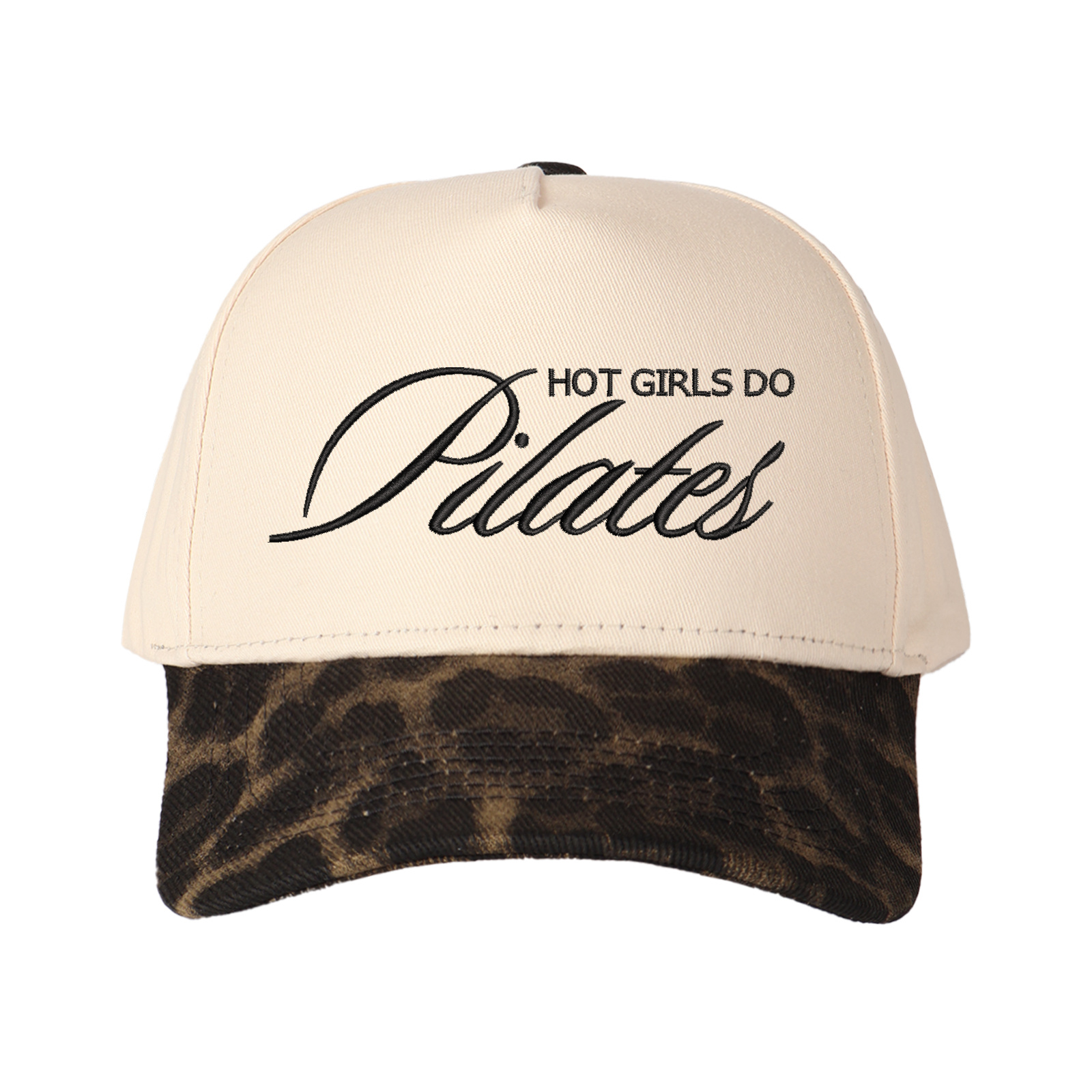 Hot Girls Do Pilates Embroidered Trucker Hat product details