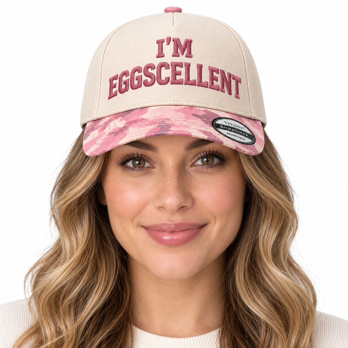 I'm Eggscellent 5-Panel Trucker Hat product details