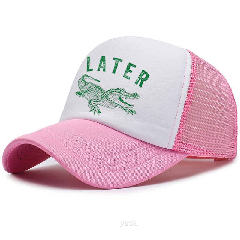 Later Alligator Embroidered Trucker Hat product details