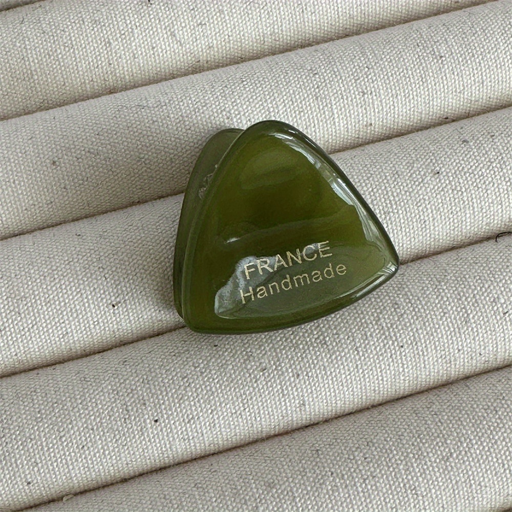 Pinza de pelo triangular acetato pequeña accesorio elegante_voghion.com