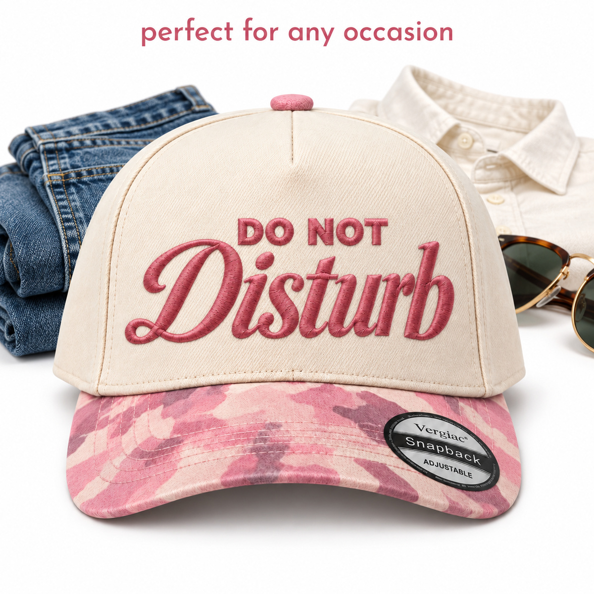 Do Not Disturb 5-Panel Trucker Hat product details