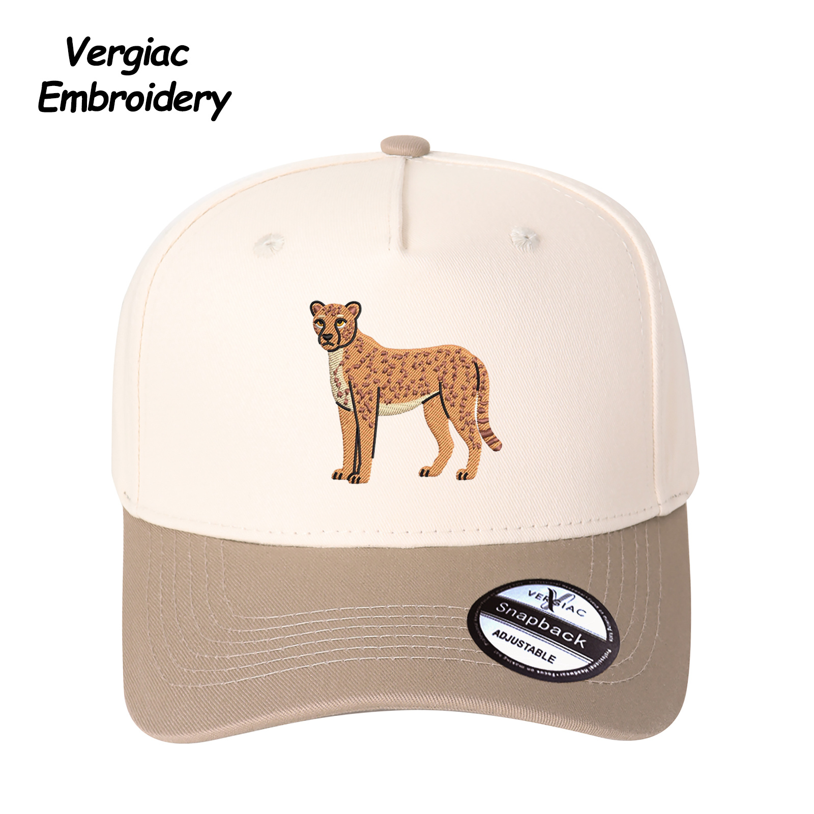 Cheetah Embroidered Trucker Hat product details