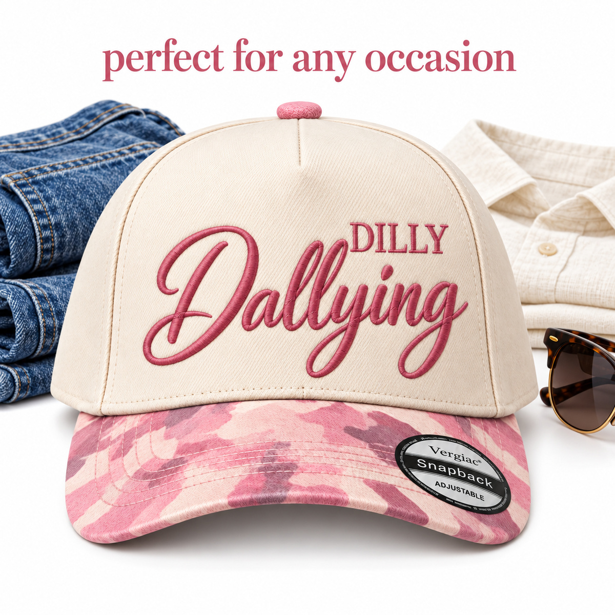 Dilly Dallying 5-Panel Trucker Hat product details