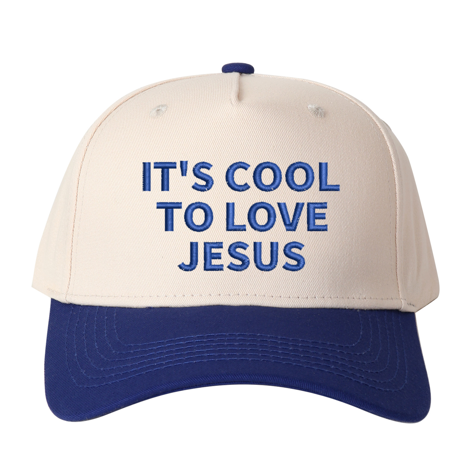 It's Cool To Love Jesus Embroidered Trucker Hat product details