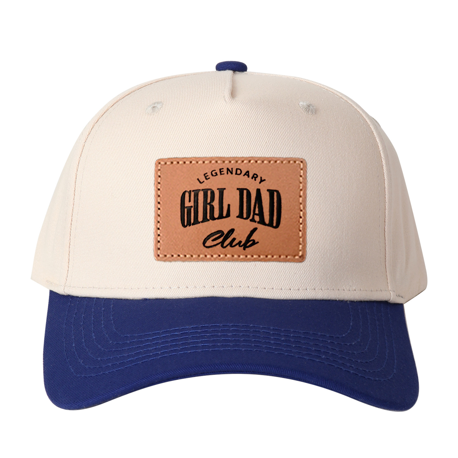 Legendary Girl Dad Club Leather Patch Trucker Hat product details