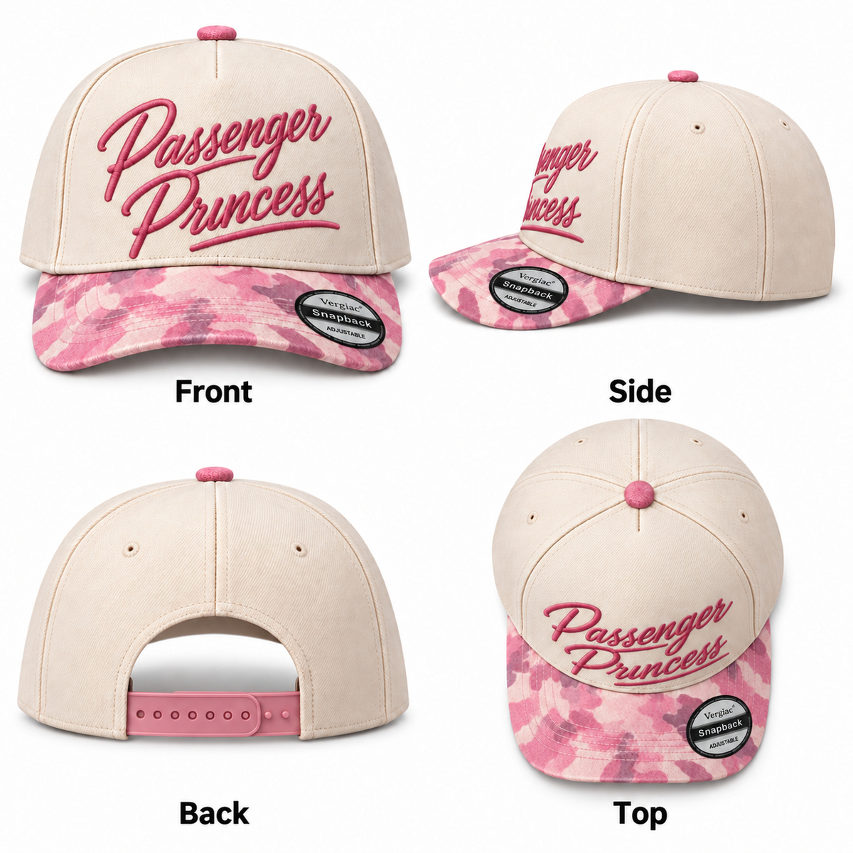 Passenger Princess 5-Panel Trucker Hat product details